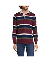 Lands' End Big & Tall Long Sleeve Stripe Rugby Shirt