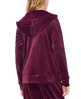 Vince Camuto Women's Velour Quilted-Sleeve Hoodie