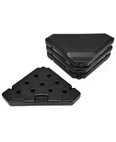Givimo 4 Pieces 195 lbs Patio Cantilever Offset Umbrella Base Weight Sand