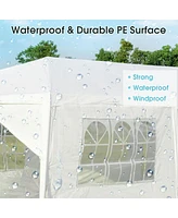 Givimo 10 x 30 Feet Outdoor Canopy Tent with 6 Removable Sidewalls and 2 Doorways