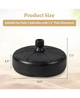 Givimo 27 lbs Fillable Round Umbrella Base Stand for Yard Garden Poolside