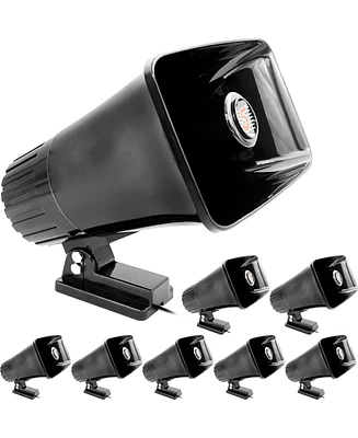 5 Core 8 Pack Indoor/Outdoor Pa Horn Speaker-8 x 5 Inch Loud Portable Power Horn Siren W/ 8 Ohms & 65 Watts Max