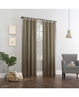 No. 918 Clifford Heathered Texture Semi-Sheer Tab Top Curtain Panel