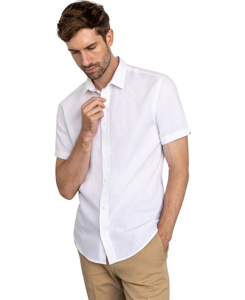 Vustra Men's Linen Short Sleeve Shirt