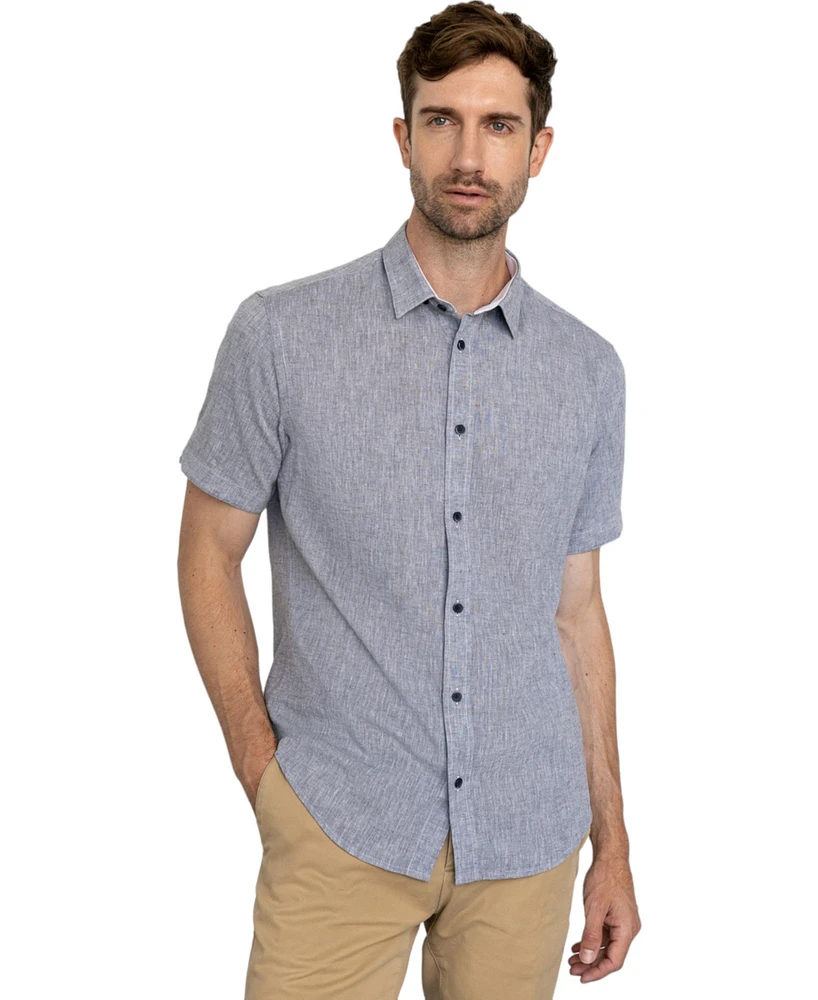 Vustra Men's Linen Short Sleeve Shirt