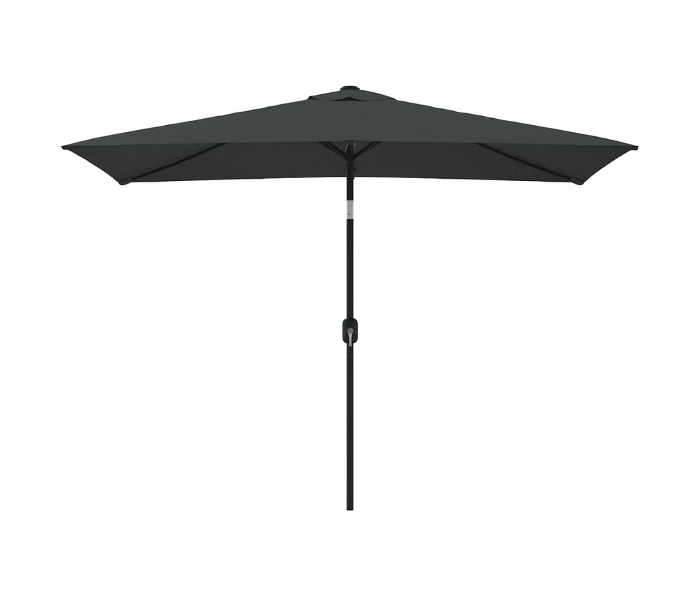 vidaXL Outdoor Parasol with Metal Pole 118.1"x78.7" Anthracite