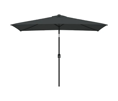 vidaXL Outdoor Parasol with Metal Pole 118.1"x78.7" Anthracite