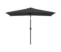 vidaXL Outdoor Parasol with Metal Pole 118.1"x78.7" Anthracite