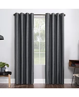 Sun Zero Noir 52" x 96" Textured Thermal Blackout Curtain Panel