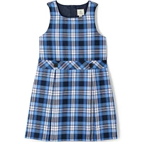 Lands' End Little Girls Plaid Jumper Top of Knee