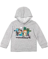 Minecraft Boys Fleece Pullover Hoodie to (4