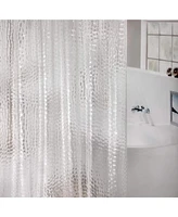 Cowin Shower Curtain Liner Waterproof 3D Water Cube Clear 78" x 72"