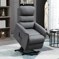 Streamdale Furniture Electric Lift Recliner for Seniors with Remote & Pockets, Gray