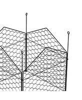 Streamdale Furniture Black Garden Cloches: Metal Crop Cages for Plant Protection