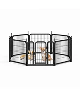 Streamdale Furniture 8-Panel Pet Exercise Playpen for Indoor/Outdoor