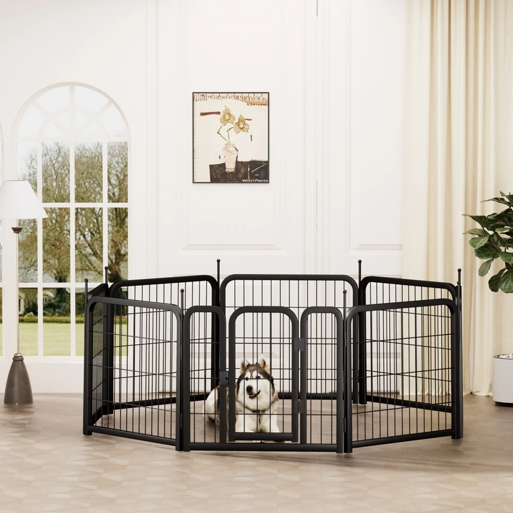 Streamdale Furniture 8-Panel Pet Exercise Playpen for Indoor/Outdoor