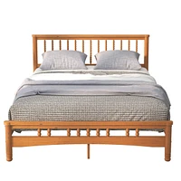 Simplie Fun Queen Platform Bed Frame: Headboard, No Box Spring Required