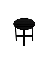 WestinTrends All-Weather Outdoor Patio Round Poly Adirondack Side Table