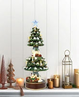 Puleo Christmas Musical Tree Village 22 Inch