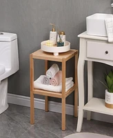 Streamdale Furniture 2-Tier Birch Bathroom Shelf: Multipurpose Storage Solution