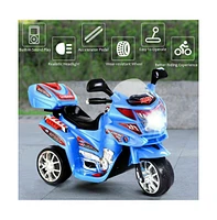 Vebreda 3 Wheel Kids 6V Battery Powered Electric Toy Motorcycle-pink
