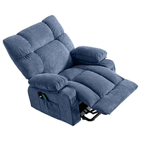 Streamdale Furniture Electric Recliner for Elderly with Side Pockets, Usb Port, Heat and Massage