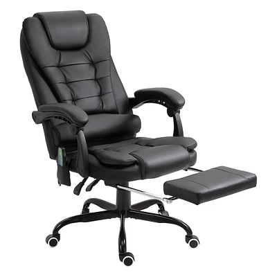 Simplie Fun 7-Point Vibrating Massage Office Chair, High Back Executive Recliner with Lumbar Support