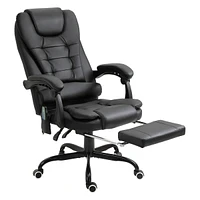 Streamdale Furniture 7-Point Vibrating Massage Office Chair, High Back Executive Recliner with Lumbar Support