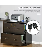 Simplie Fun 2-Drawer File Cabinet with Lock for Home Office