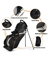 Givimo 9 Inch Golf Stand Bag Divider Carry Pockets Storage