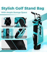 Givimo Junior Complete Golf Club Set for Kids with Rain Hood Right Hand Children Golf Age 8-10 Years Old
