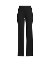 Lands' End Petite Active Hi Impact High Rise Straight Leg Pants