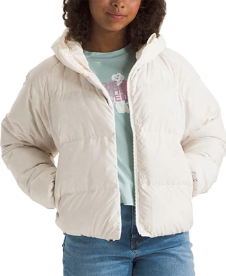 The North Face Big Girls Quilted Full-Zip Hooded Down Jacket