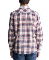 Buffalo David Bitton Men's Simbio Plaid Long Sleeve Button-Front Distressed Shirt