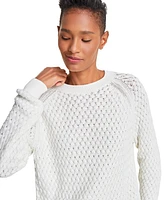 Boss Orange Women's Fino Cotton Raglan-Sleeve Sweater