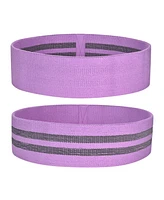 Yescom 3 Pack Resistance Loop Bands Set Workout Fitness Fabric Bands Gym Home Yoga
