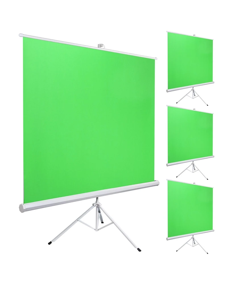 Yescom 4 Pack 100" Collapsible Green Screen with Floor Standing Tripod Video Background