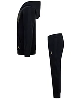 Jordan Little Boys "See Me Shine" Pullover Hoodie and Pants 2-Piece Set