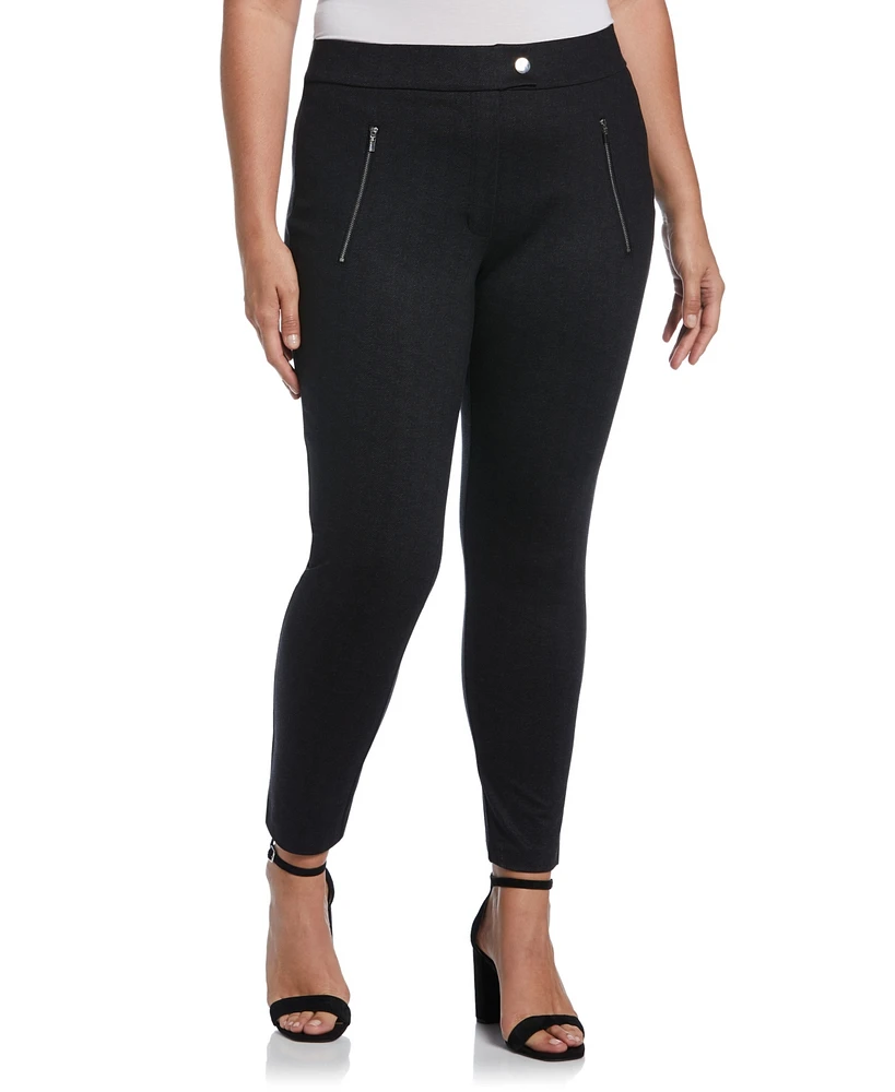 Rafaella Plus Pull-On Pant with Zip Detail