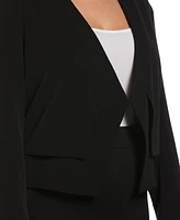 Rafaella Plus Cropped Angled Open Blazer