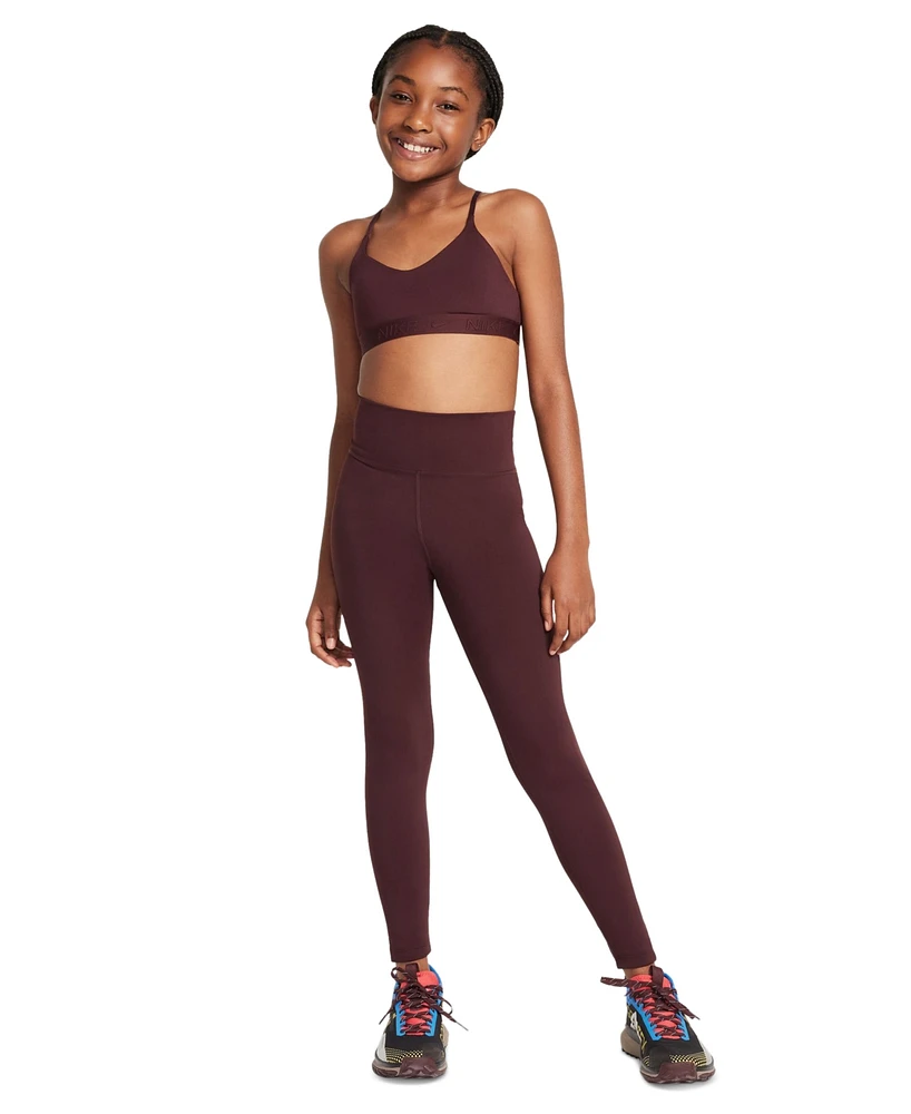 Nike Big Girls One Dri-fit High-Waisted Leggings