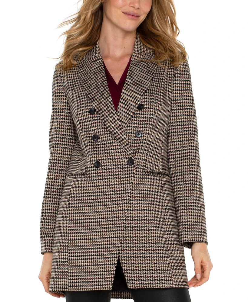 Liverpool Los Angeles Women's Double-Breasted Longline Blazer