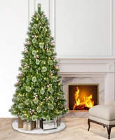 Puleo Pre-Lit Pine Artificial Tree 7.5 ft