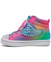 Skechers Little Girls Twi-Lites 2.0 - Flying Love Light-Up Fastening Strap Casual Sneakers from Finish Line