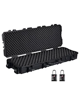 Yescom 40" Rifle Gun Case Portable Waterproof Impact Resistance with Tsa Padlock Valve