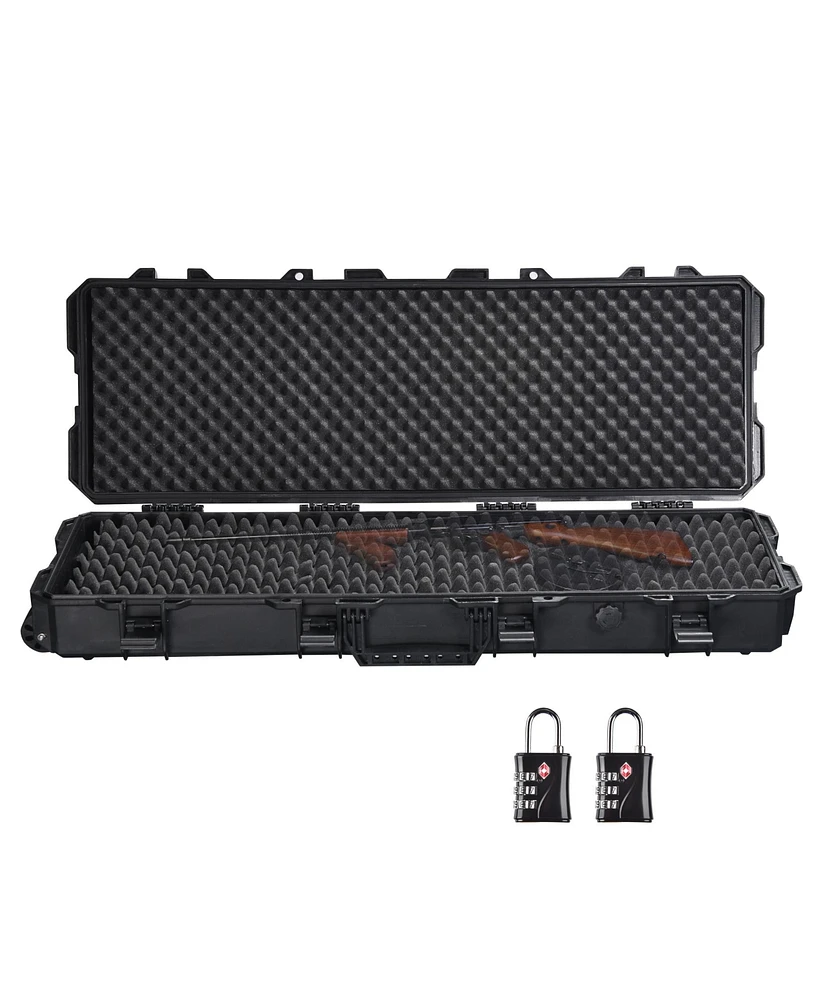 Yescom 40" Rifle Gun Case Portable Waterproof Impact Resistance with Tsa Padlock Valve