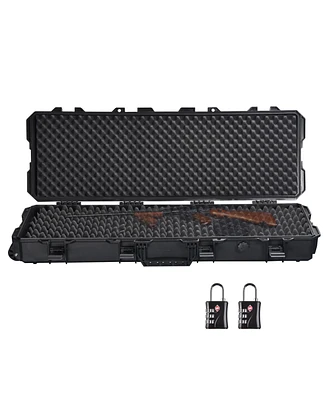 Yescom 40" Rifle Gun Case Portable Waterproof Impact Resistance with Tsa Padlock Valve