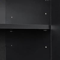 Simplie Fun Arched-Door Shoe Cabinet with Drawer and Shelves