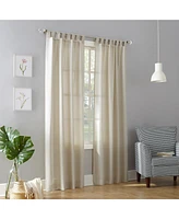 Clifford Heathered Texture Semi-Sheer Tab Top Curtain Panel