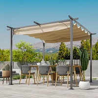 Streamdale Furniture Retractable Pergola Canopy for Outdoor Shade